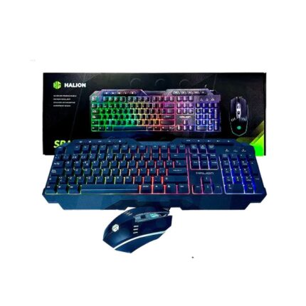 KIT GAMER 2 EN 1 HALION TECLADO+MOUSE CLABLE