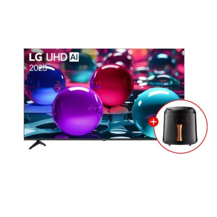 Combo Televisor LG 65" UHD 4k ThinQ AI 65UA7300PSB +AI Magic Remote + Freidora De Aire Boma BM-689